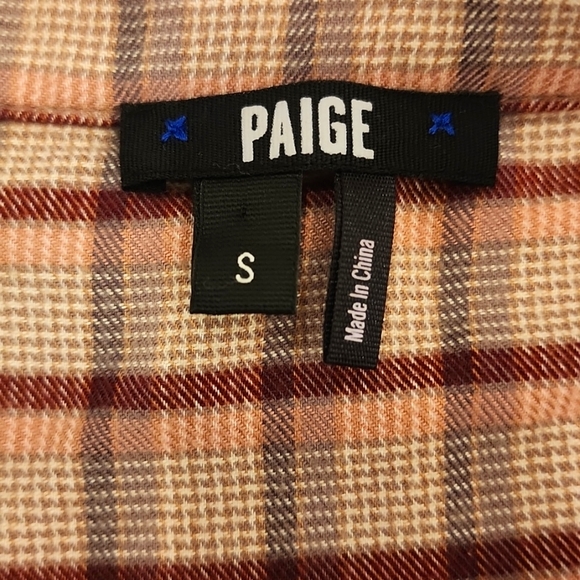 Paige Plaid button down top - Picture 6 of 6